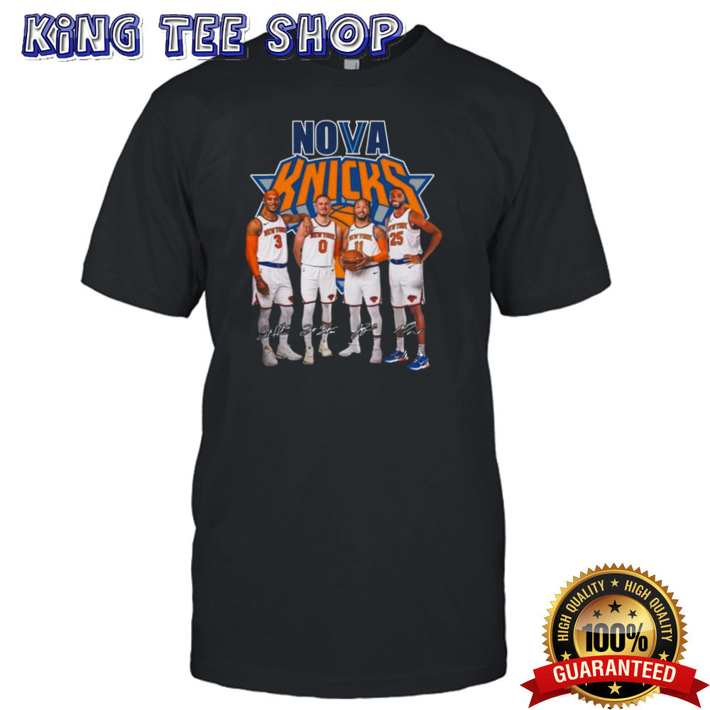 New York Knicks Nova Boys Jalen Brunson Josh Hart Mikal Bridges Signatures T-shirt