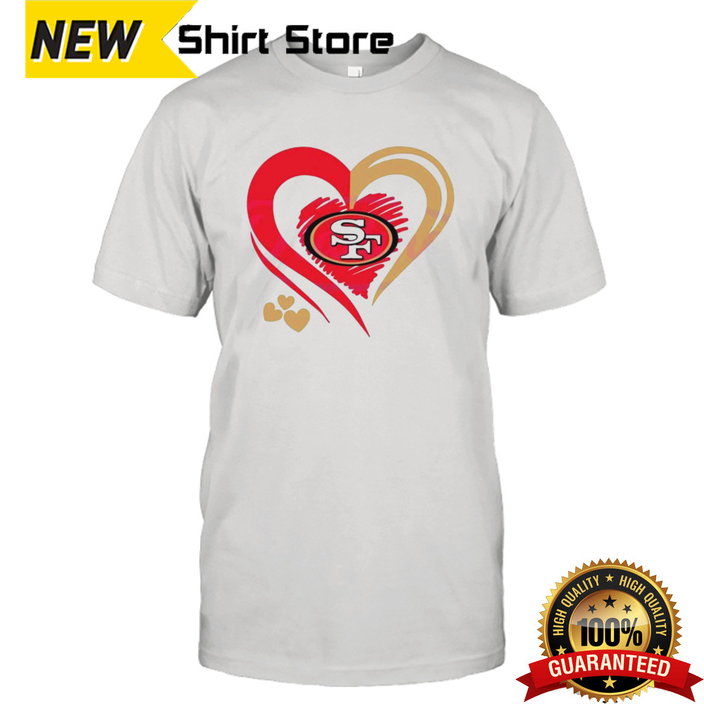 San Francisco 49ers Heart NFL Team Shirt