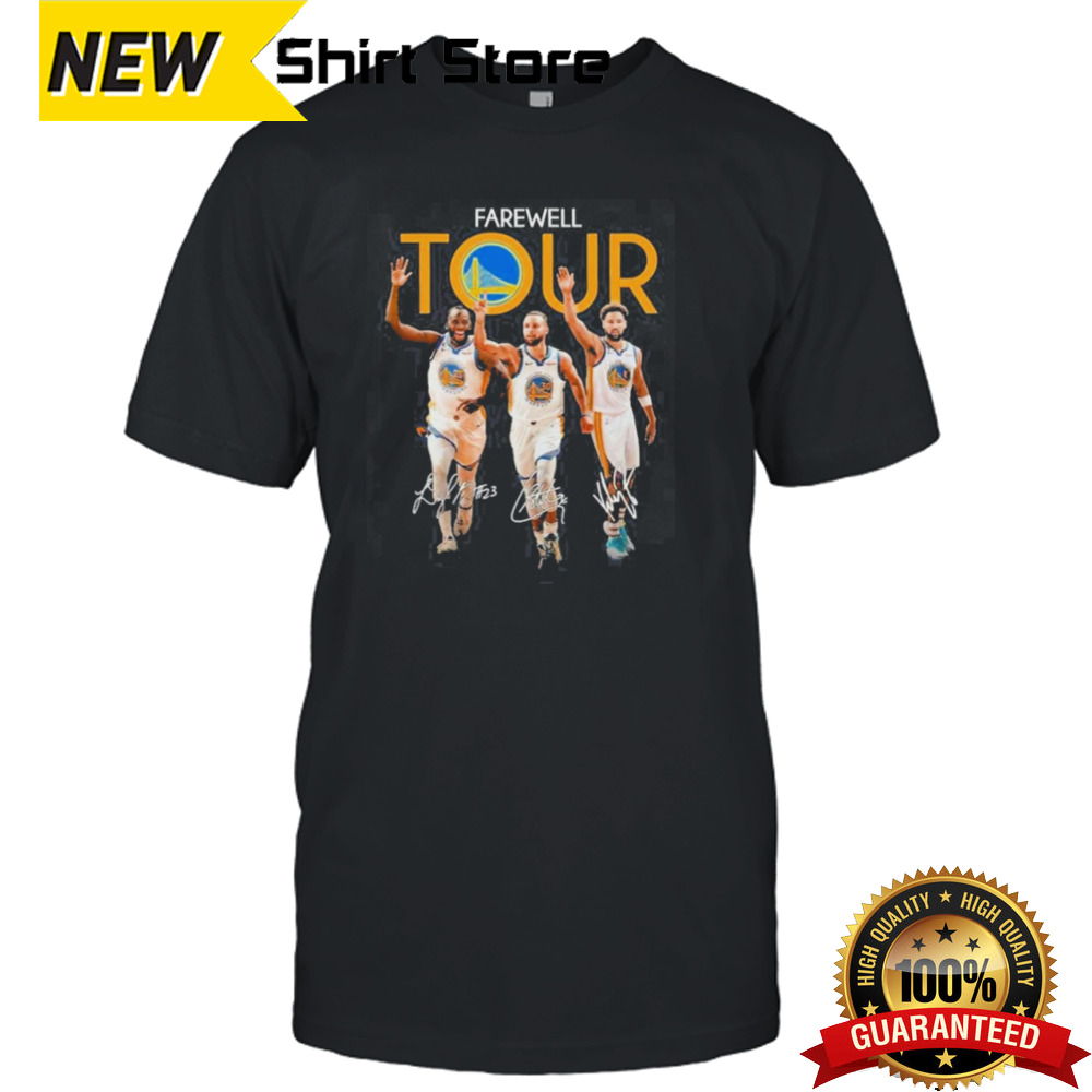 Golden State Warriors Thompson Curry Green Farewell Tour 2024 T-Shirt