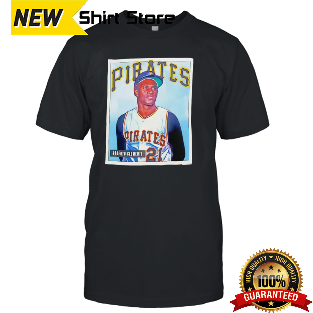 Pittsburgh Pirates Roberto Clemente legend photo vintage shirt