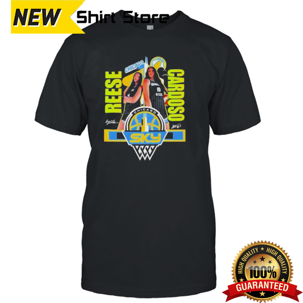 Reese And Cardoso Chicago Sky Basketball Graphic Signatures 2024 T-shirt