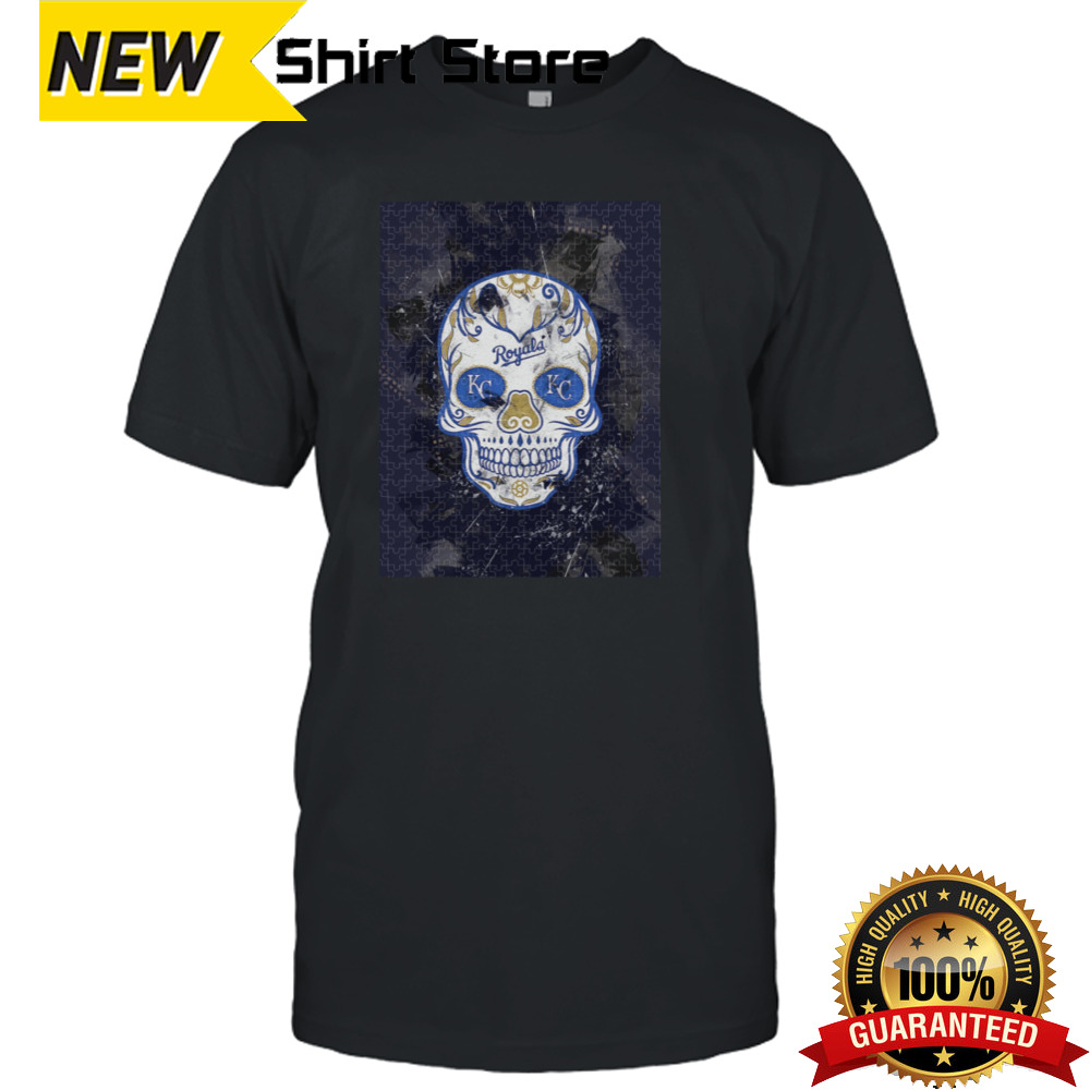 Skull Baseball Los Angeles Dodgers Jigsaw Puzzle Shirt