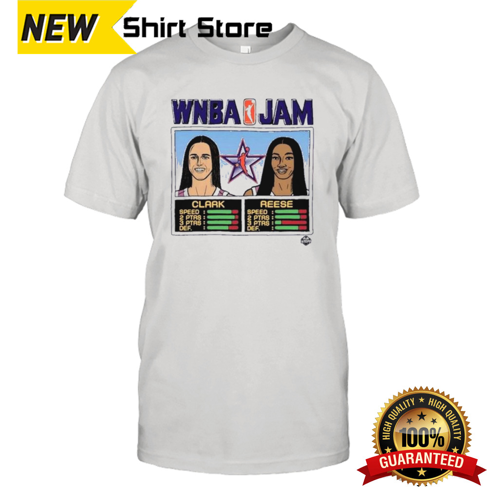 WNBA Jam Caitlin Clark and Angel Reese All-Star Game shirt