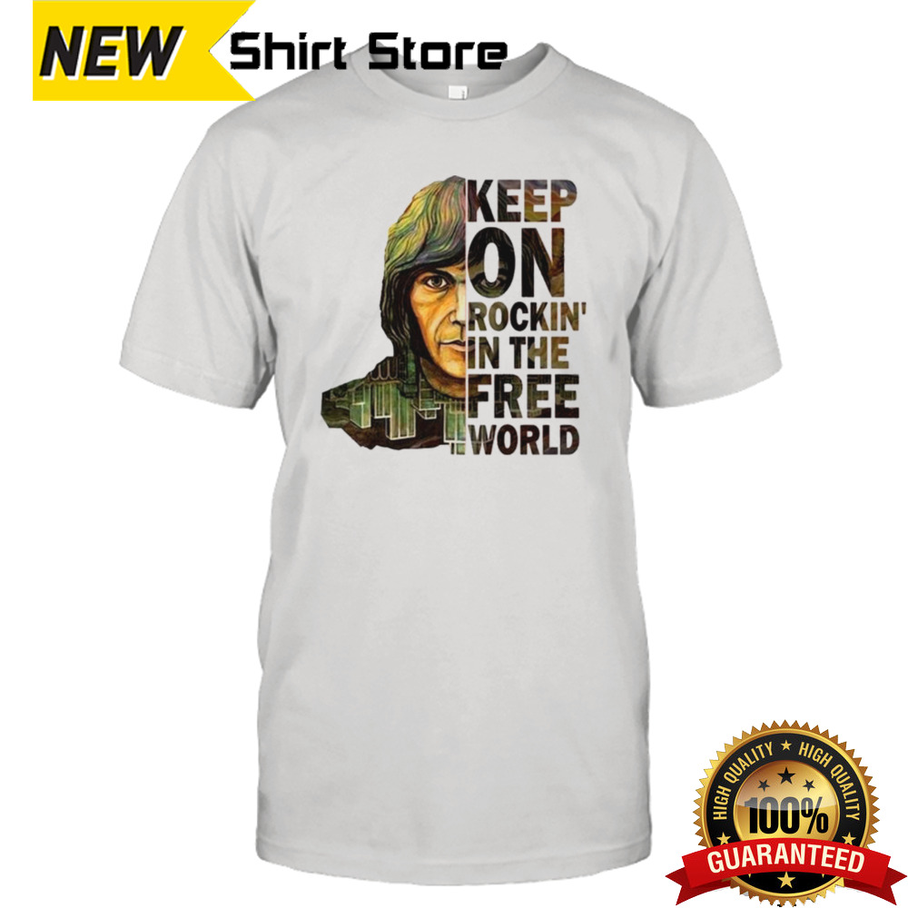 ACDC Neil Young Keep On Rockin’ In The Free World Rock Fan T-shirt