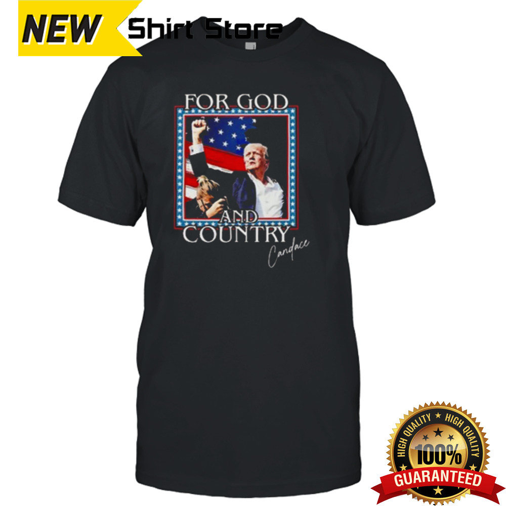 Candace Owens For God And Country Trump Shirt