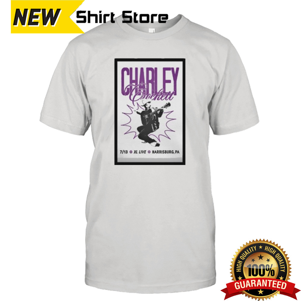 Charley Crockett Tour In Harrisburg PA On July 13 2024 Poster shirt