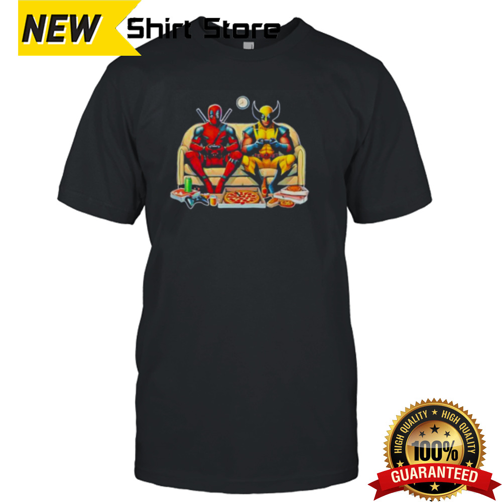 Marvel Deadpool Wolverine Disney Superhero shirt