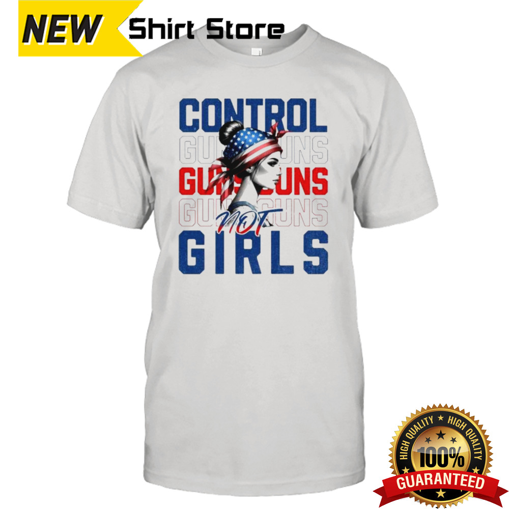 Retro Control Guns Not Girls T-Shirt