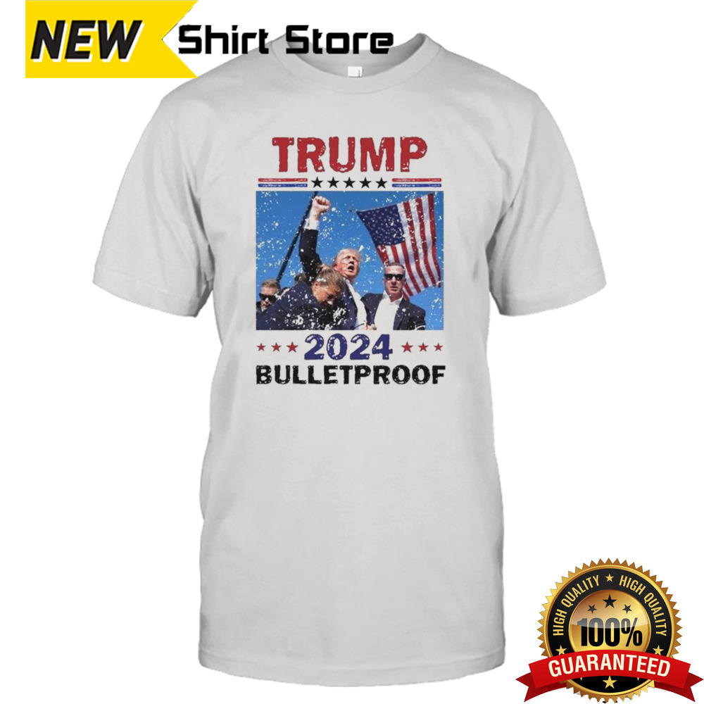 Trump Assassination Trump Bulletproof Trump Failed Attempt 2024 T-shirt