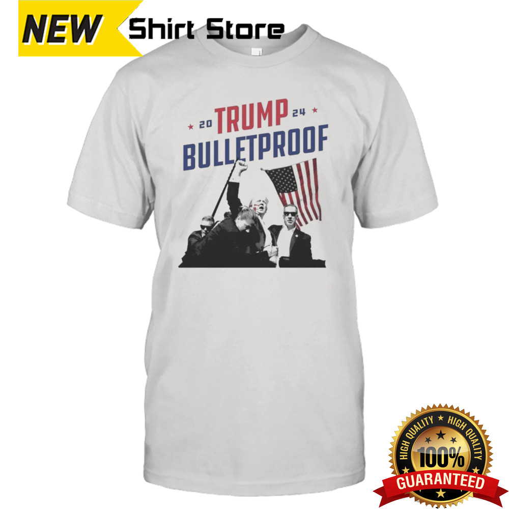 Trump Rally Shooting Trump Bulletproof 2024 T-shirt