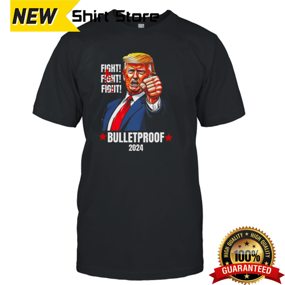 Trump Shot Bulletproof Bloody Ear Bleeding Butler Pa Trump T-shirt