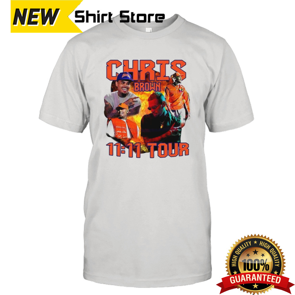 Vintage Chris Brown 11 11 Tour 2024 T-shirt