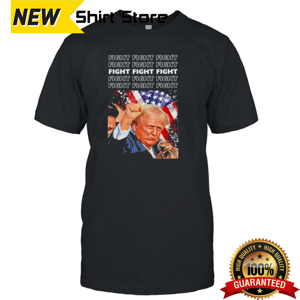 Black Jersey Fight Fight Fight Donald Trump 2024 Shirt