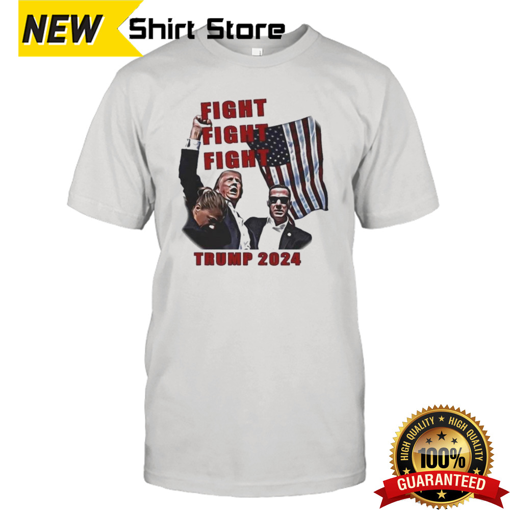 Donald Trump 2024 Fight Fight Fight Shot Shirt