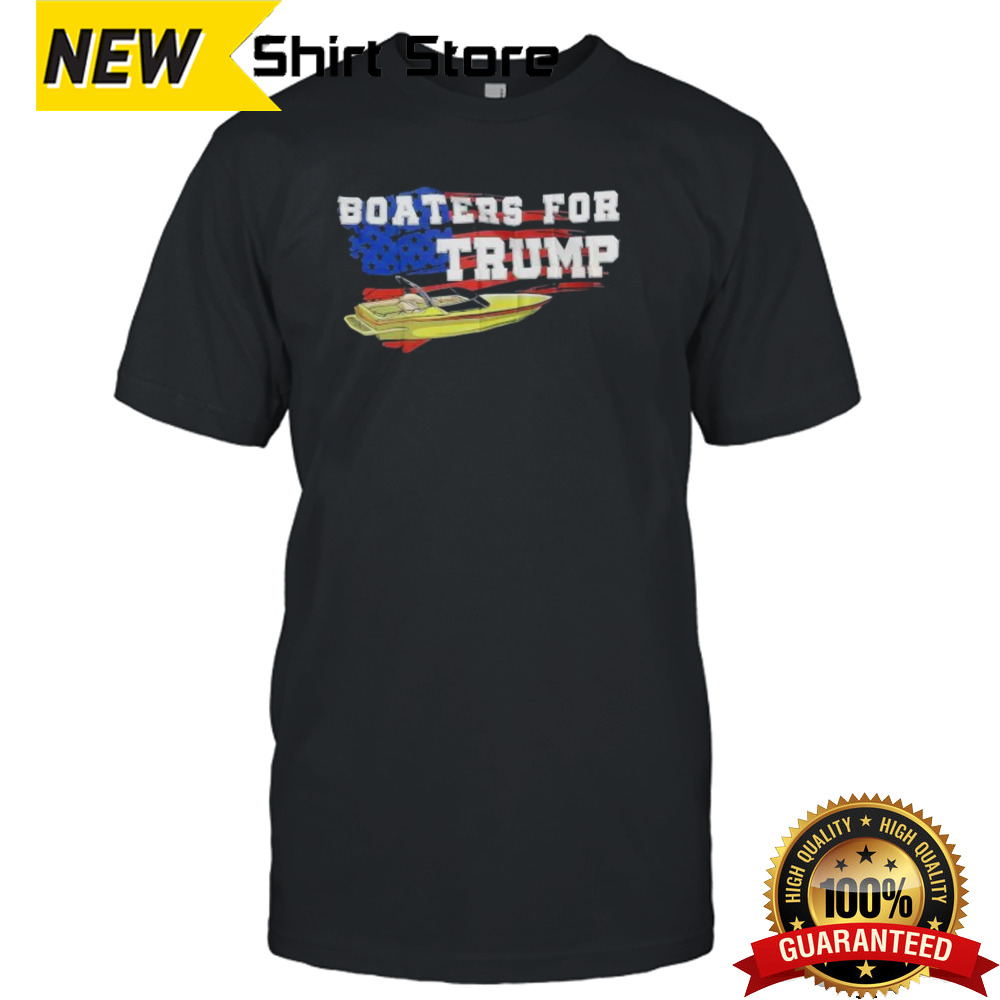 Donald Trump Boaters For Trump Flag America Shirt