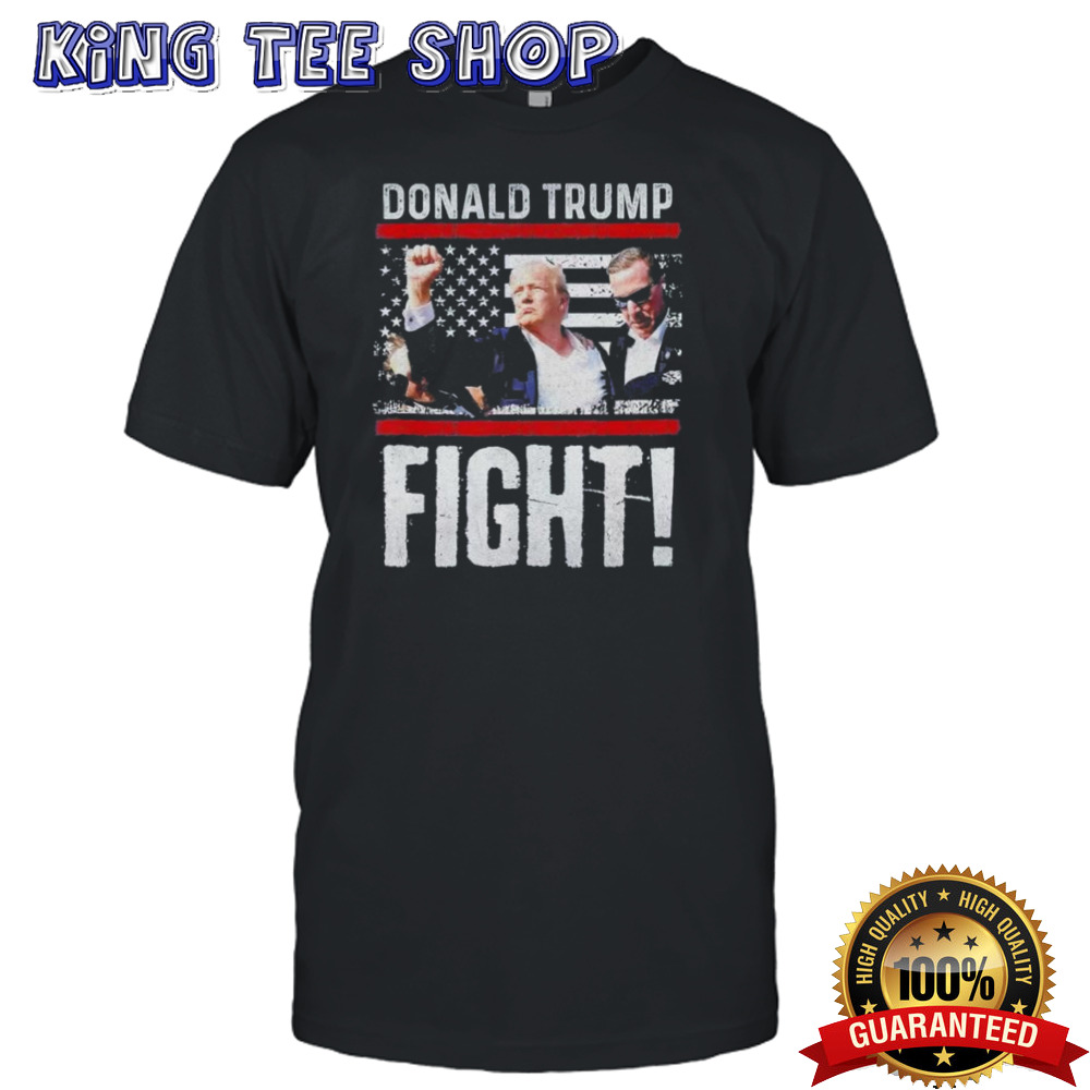 Donald Trump Fist Shirt American Flagtee Trump Fight Shirt