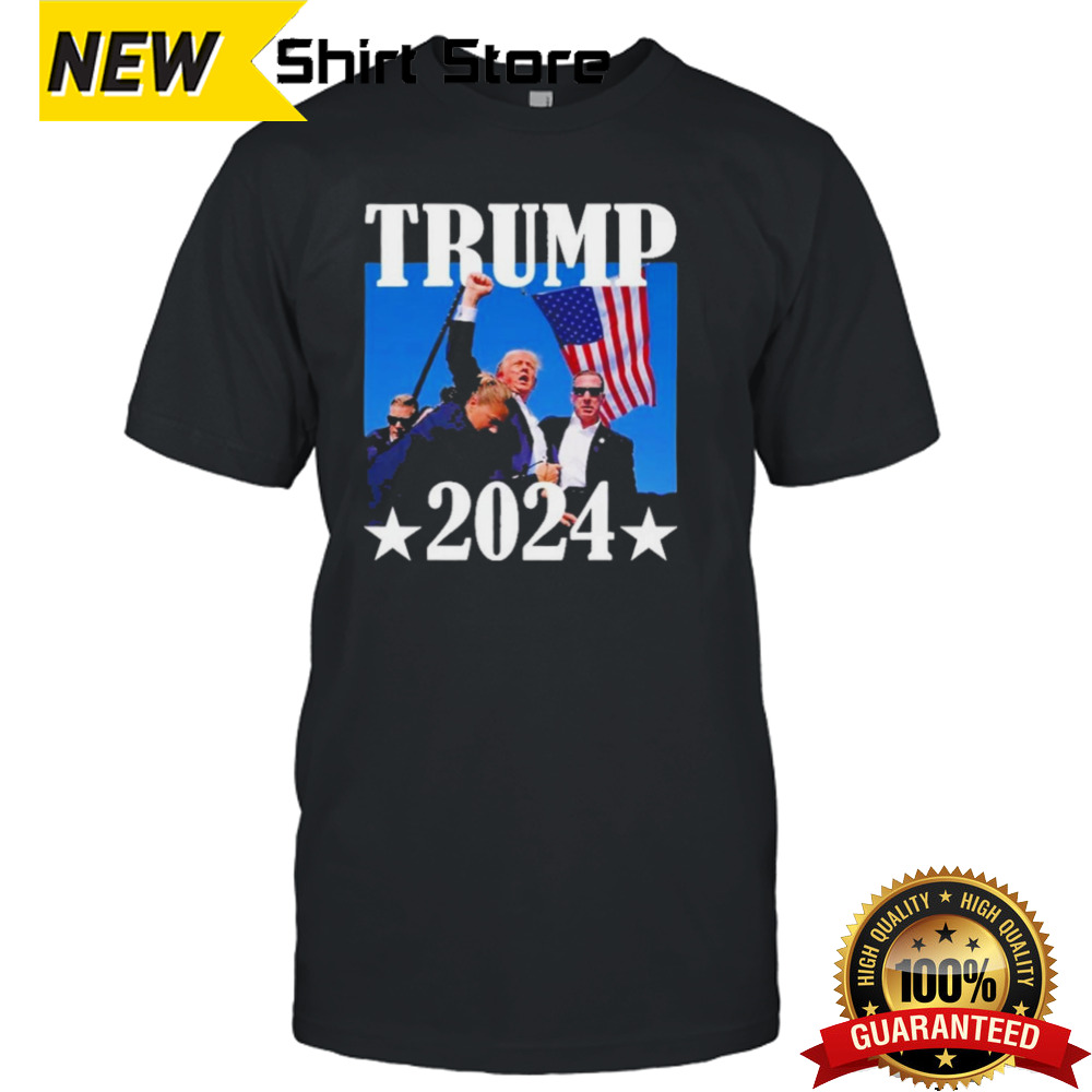 Fight Fight Fight Trump Shot Assassination Attempt 2024 T-Shirt