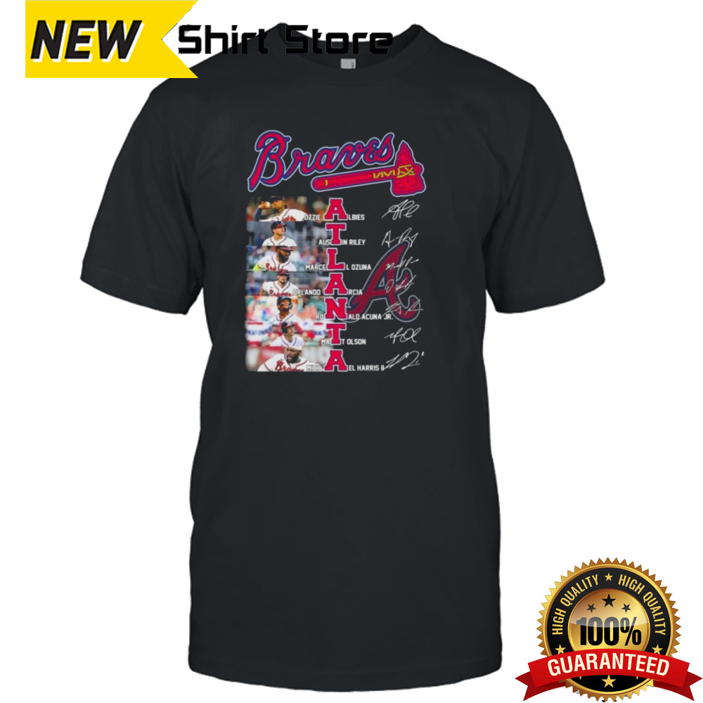 Atlanta Braves Team Players 2024 Signatures shirt