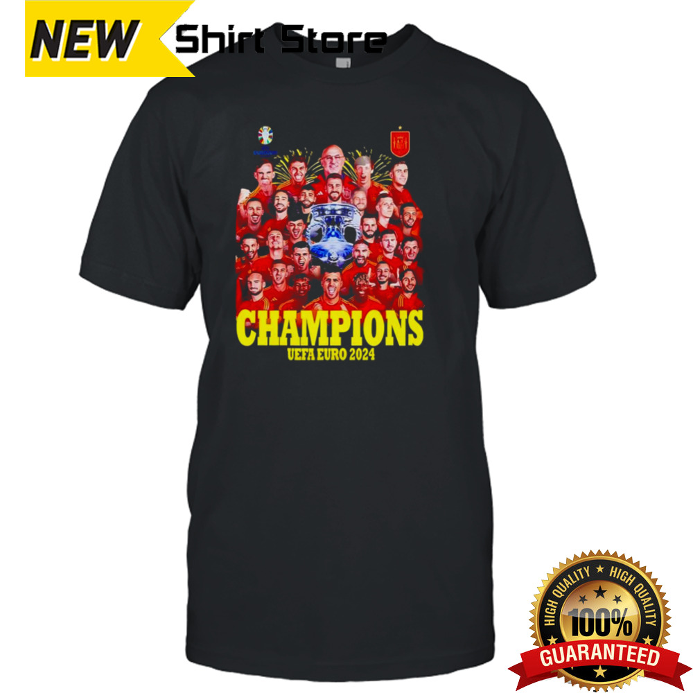 Champions UEFA Euro 2024 Spain T Shirt