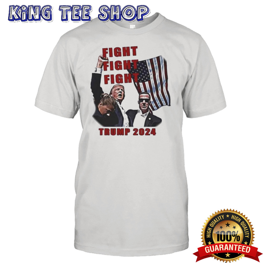 Donald Trump 2024 Fight Fight Fight Shot Shirt