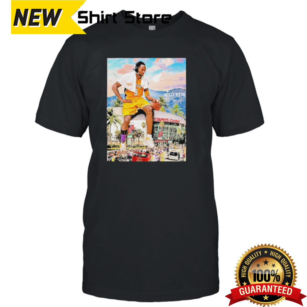 Kobe Bryant In Staples Center Lakers Shirt