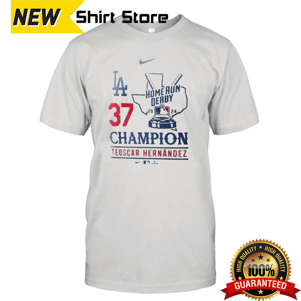 Teoscar Hernandez Los Angeles Dodgers Nike 2024 MLB Home Run Derby Champion T-shirt