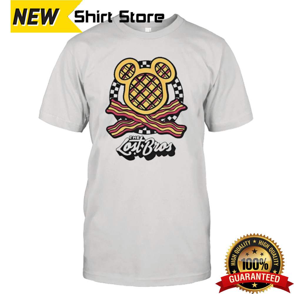 The Lost Bros Waffle Bacon Crossbones T-shirt