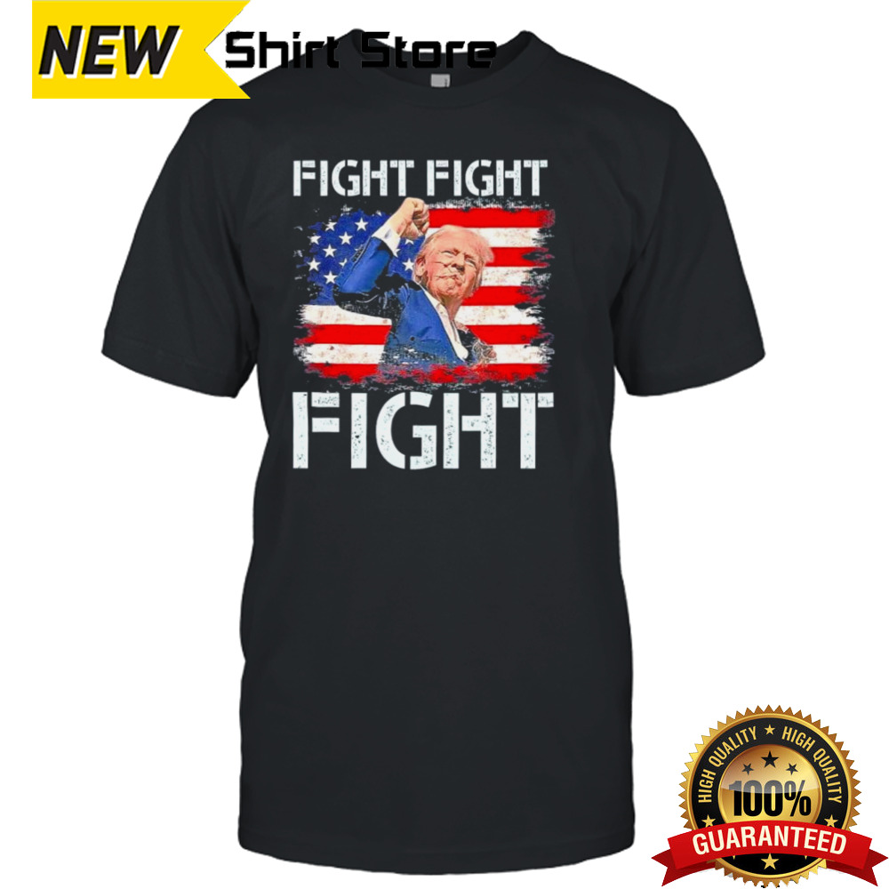 Trump Fight Fight Fight Trump Signals To Americans To Fight Shirt