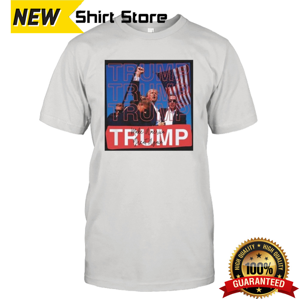 Trump In Colour Print 2024 Make America Great Again Shirt