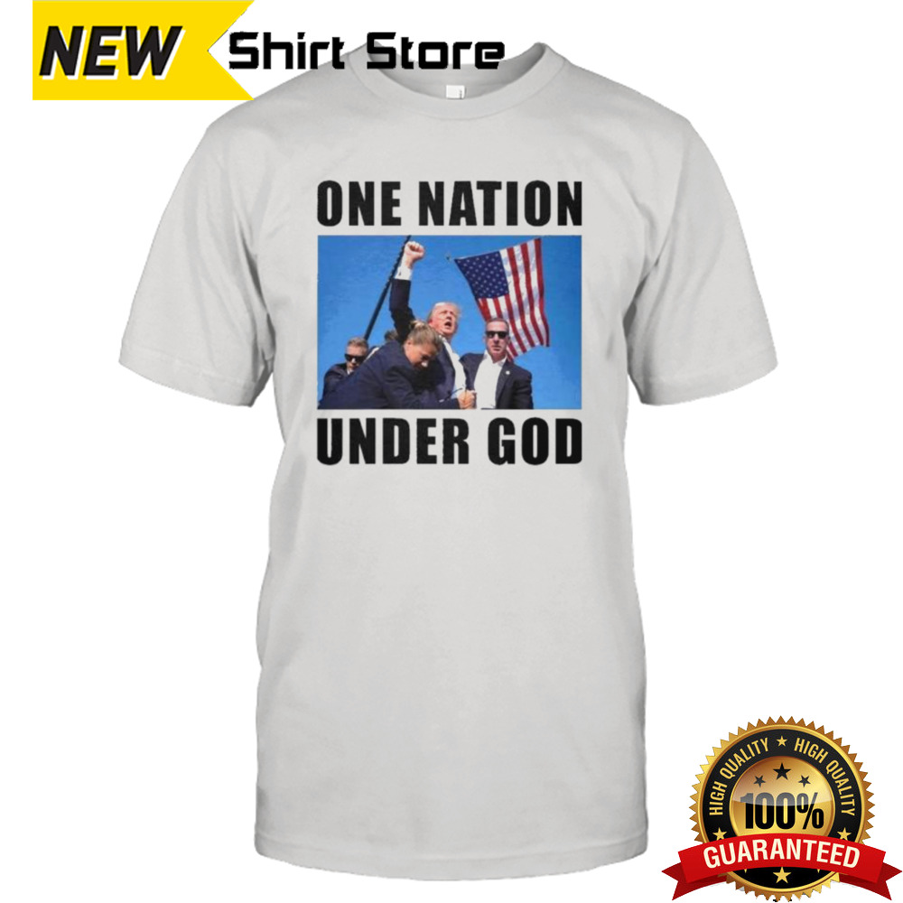 Trump Shot One Nation Under God Shirt