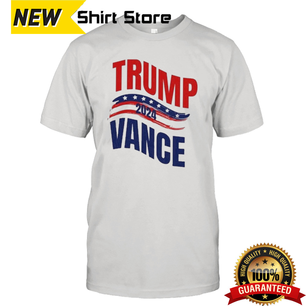 Trump Vance Election 2024 American Flag T-shirt