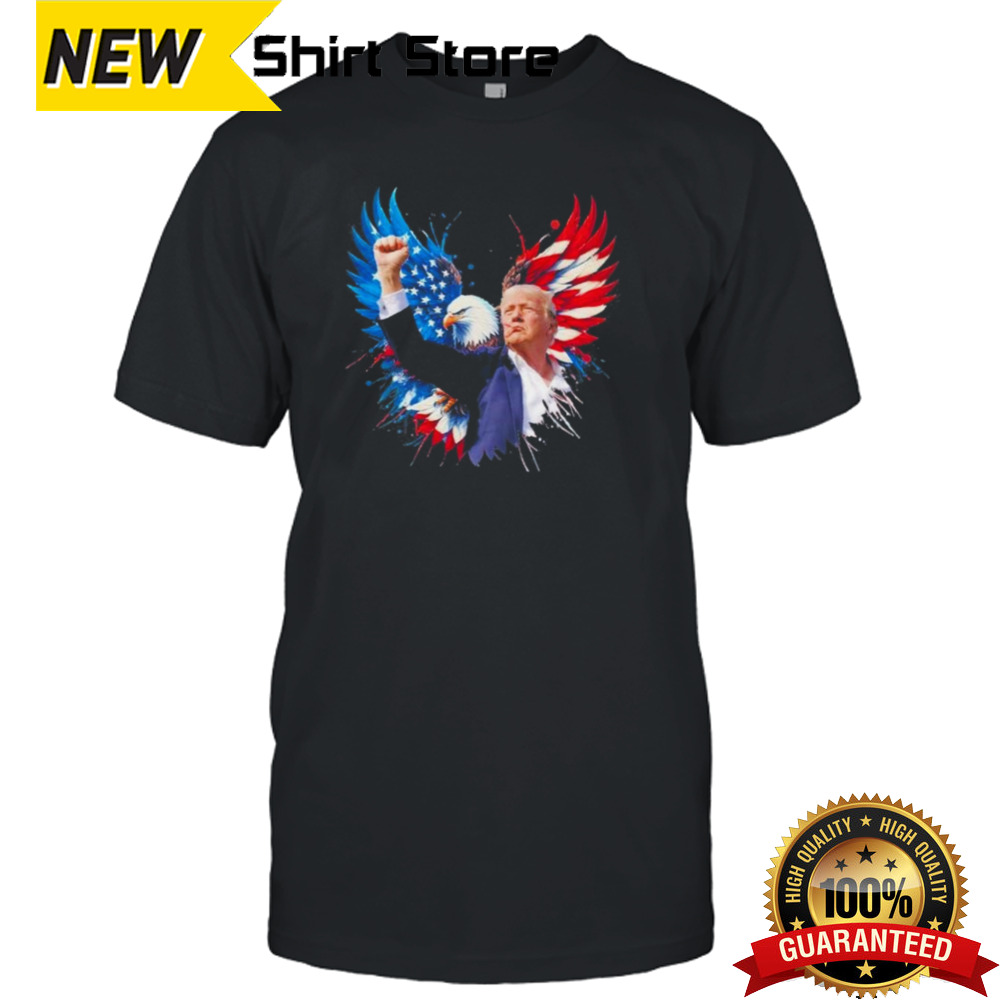 Trump Shot Shooting Eagle 2024 Heart Shirt