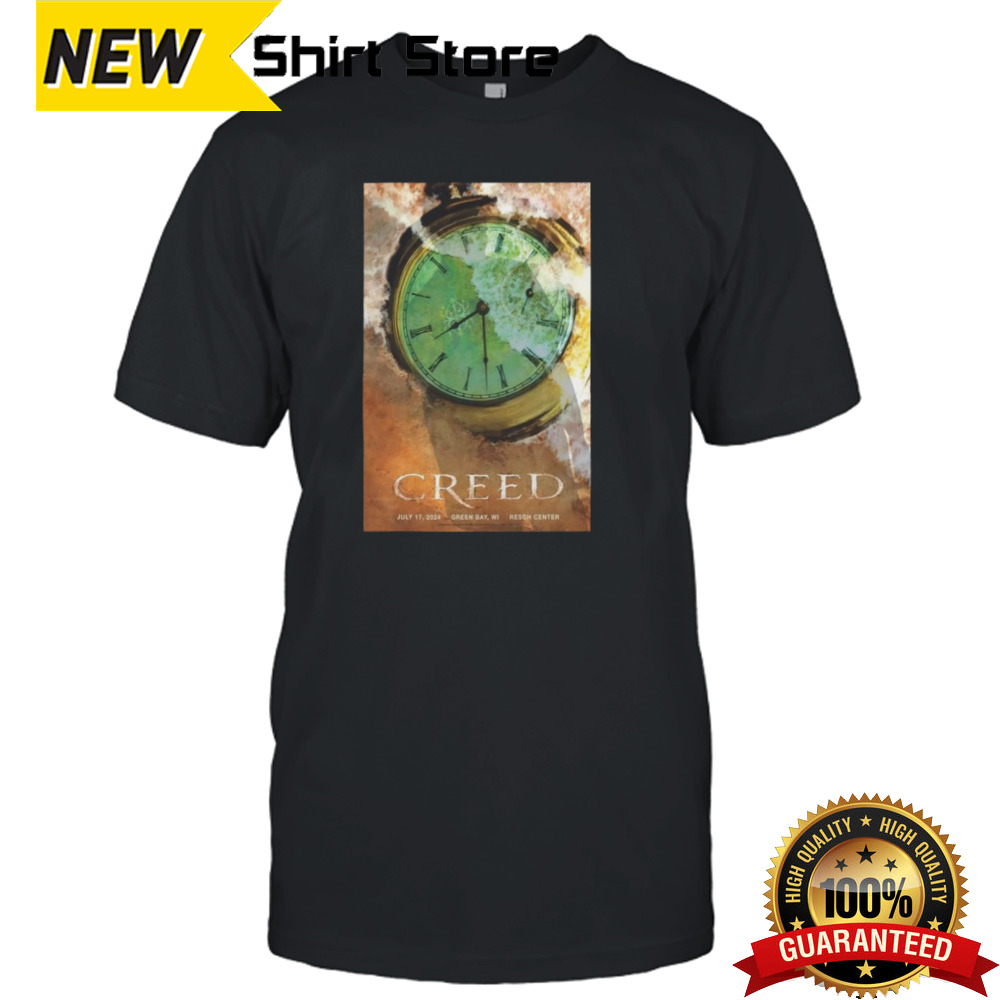 Creed Green Bay Resch Center 07 17 2024 Poster Shirt