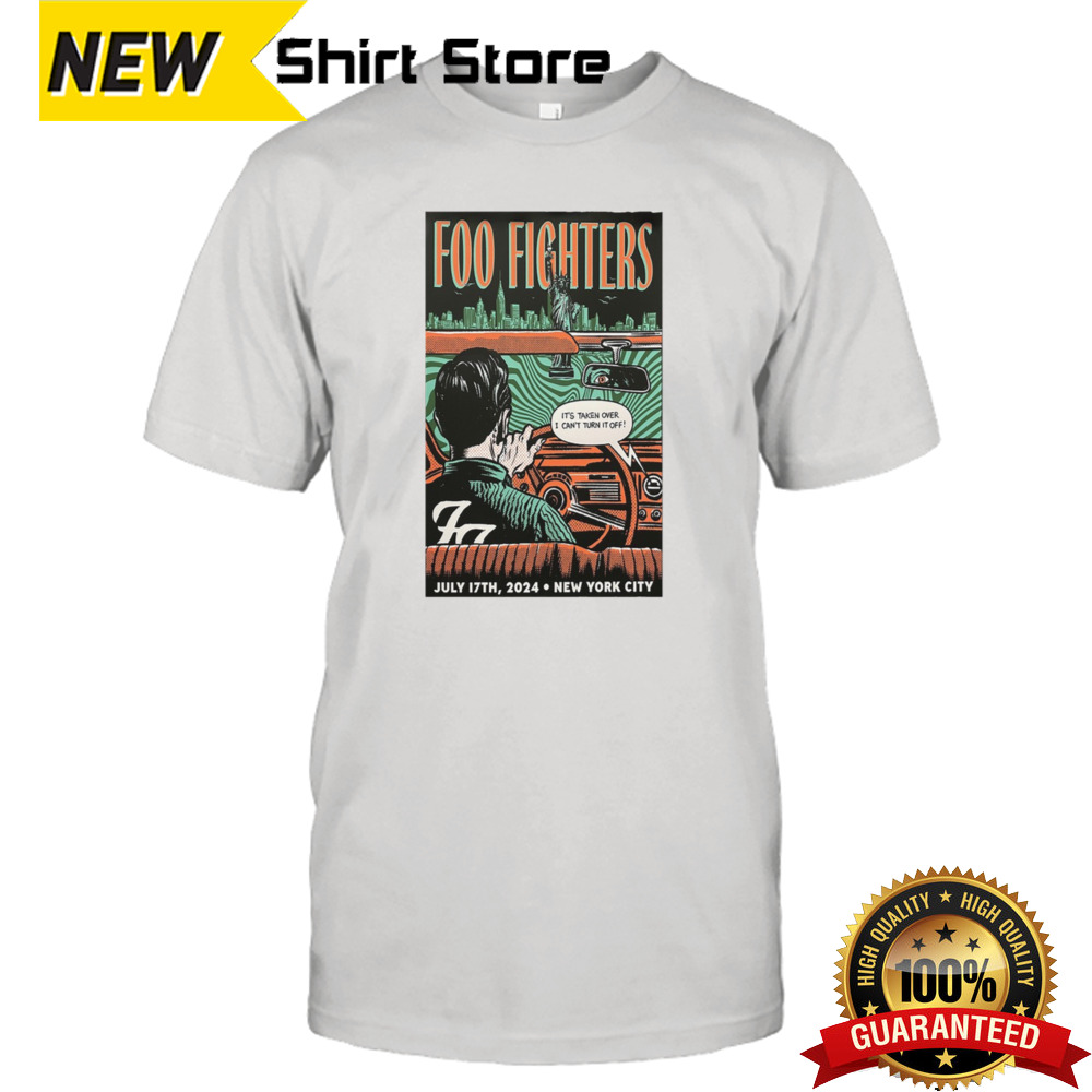 July 17 2024 Citi Field Flushing NY Foo Fighters Poster shirt