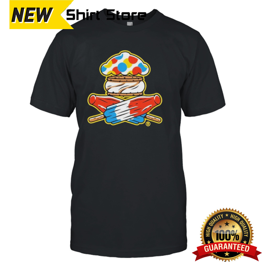 Ice Cream Frozen Treat Crossbones Shirt