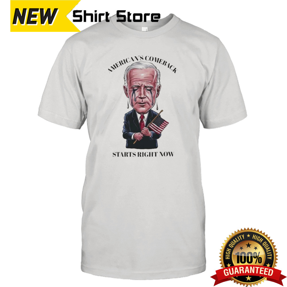 Joe Biden Drops Out American’s Comeback Starts Right Now 2024 T-shirt