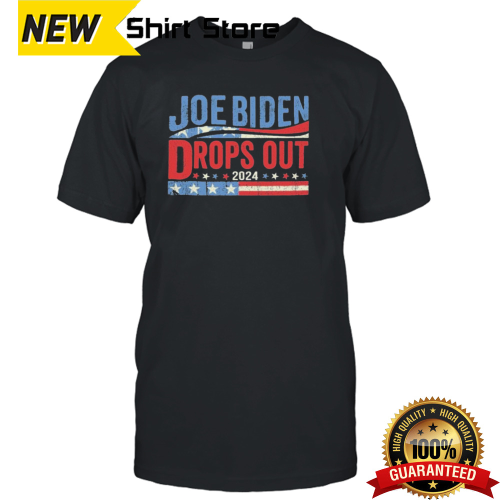 Joe Biden Drops out 2024 Retro T-Shirt