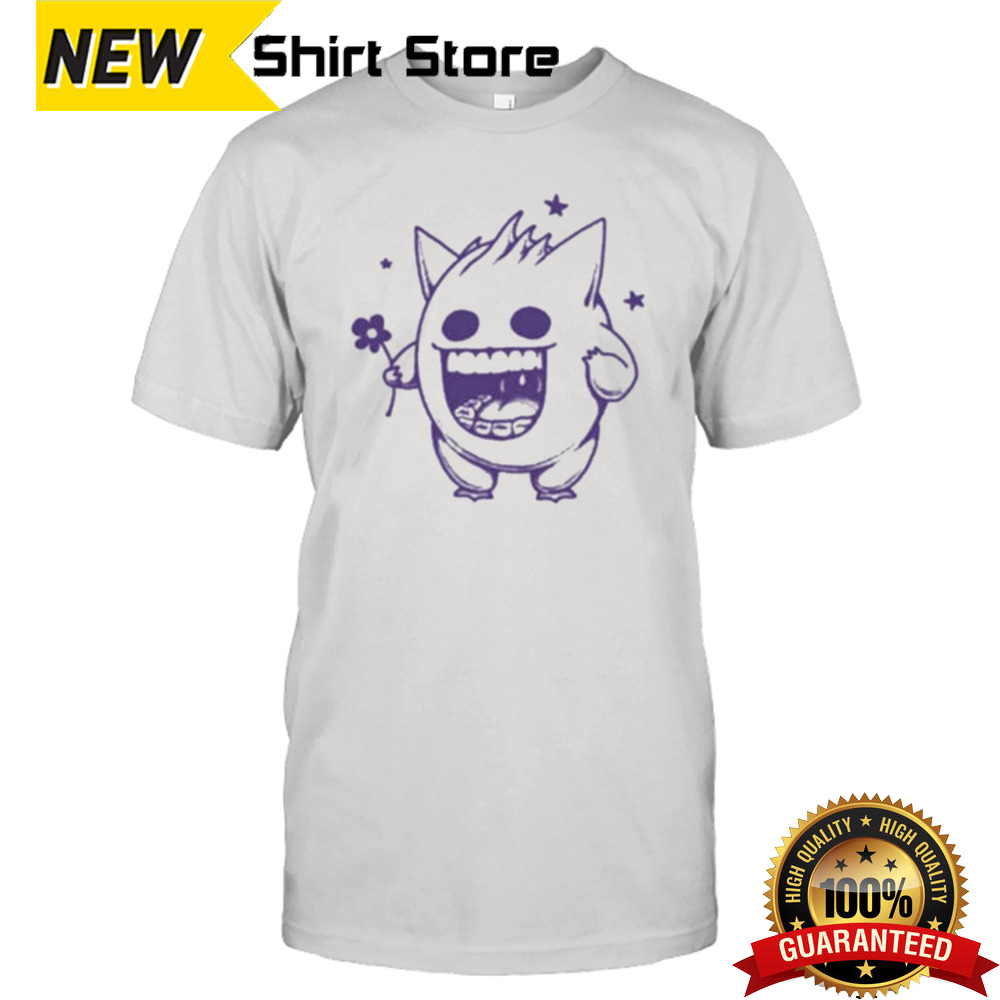 K45ink Gengar Flower T-shirt