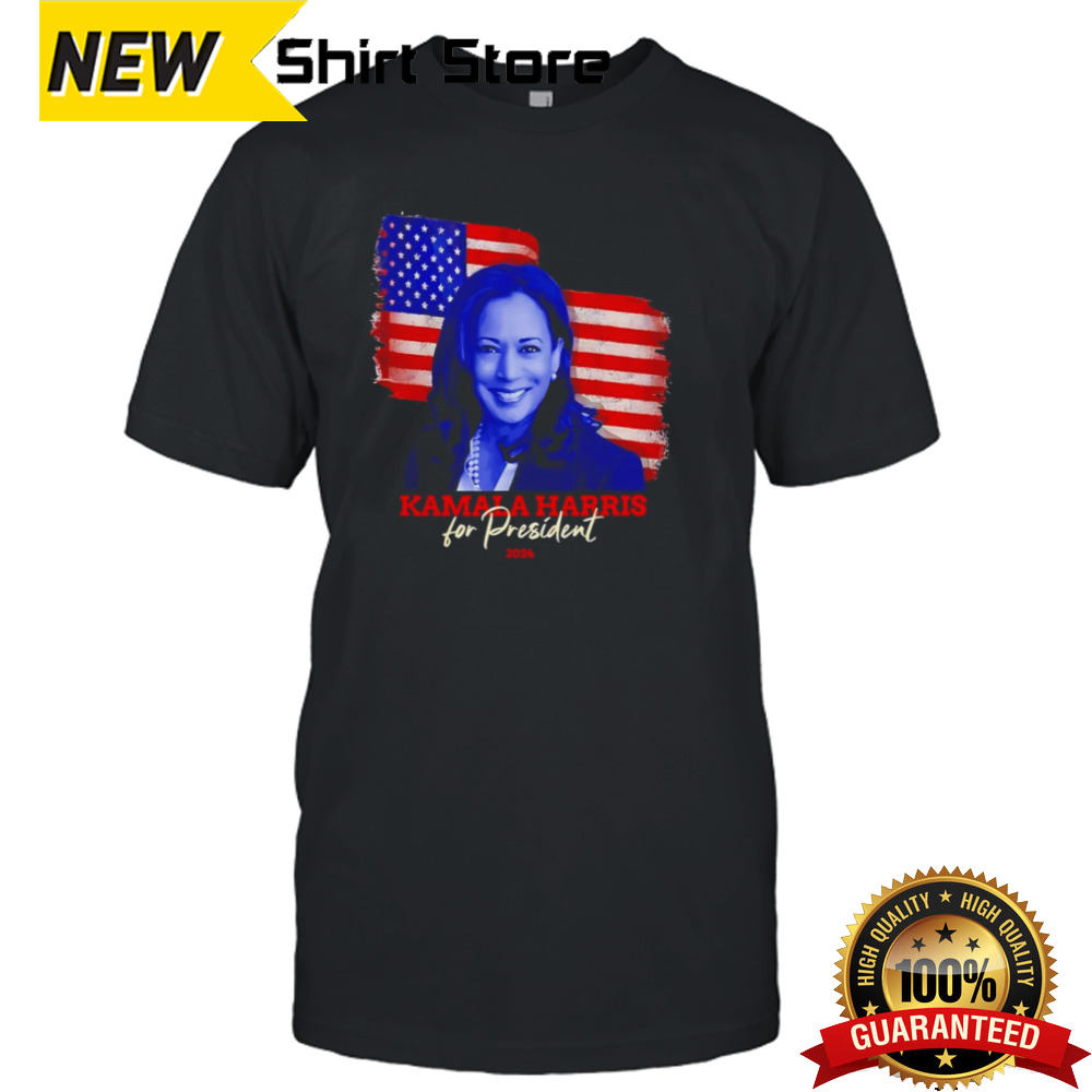 Kamala Harris for President 2024 USA Flag Shirt