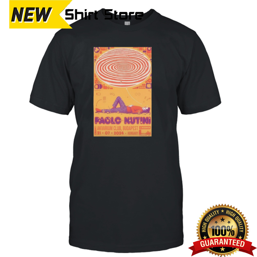 Paolo Nutini Jul 21 2024 Akvárium Klub Budapest Hungary Poster Shirt