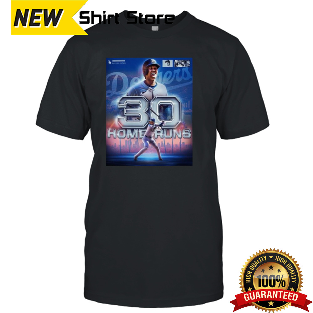 Shohei Ohtani Los Angeles Dodgers First 30 Home Runs Shirt