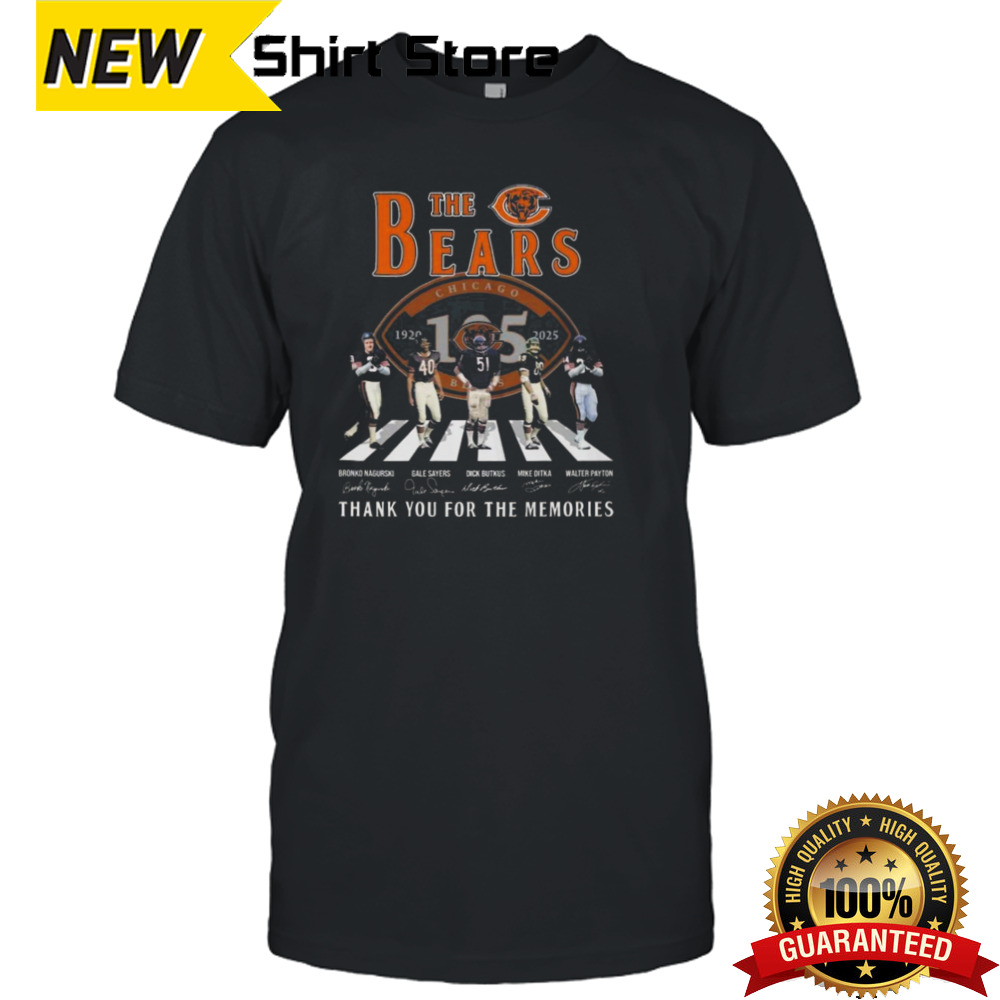 The Bears Abbey Road Thank You For The Memories Signatures T-shirt