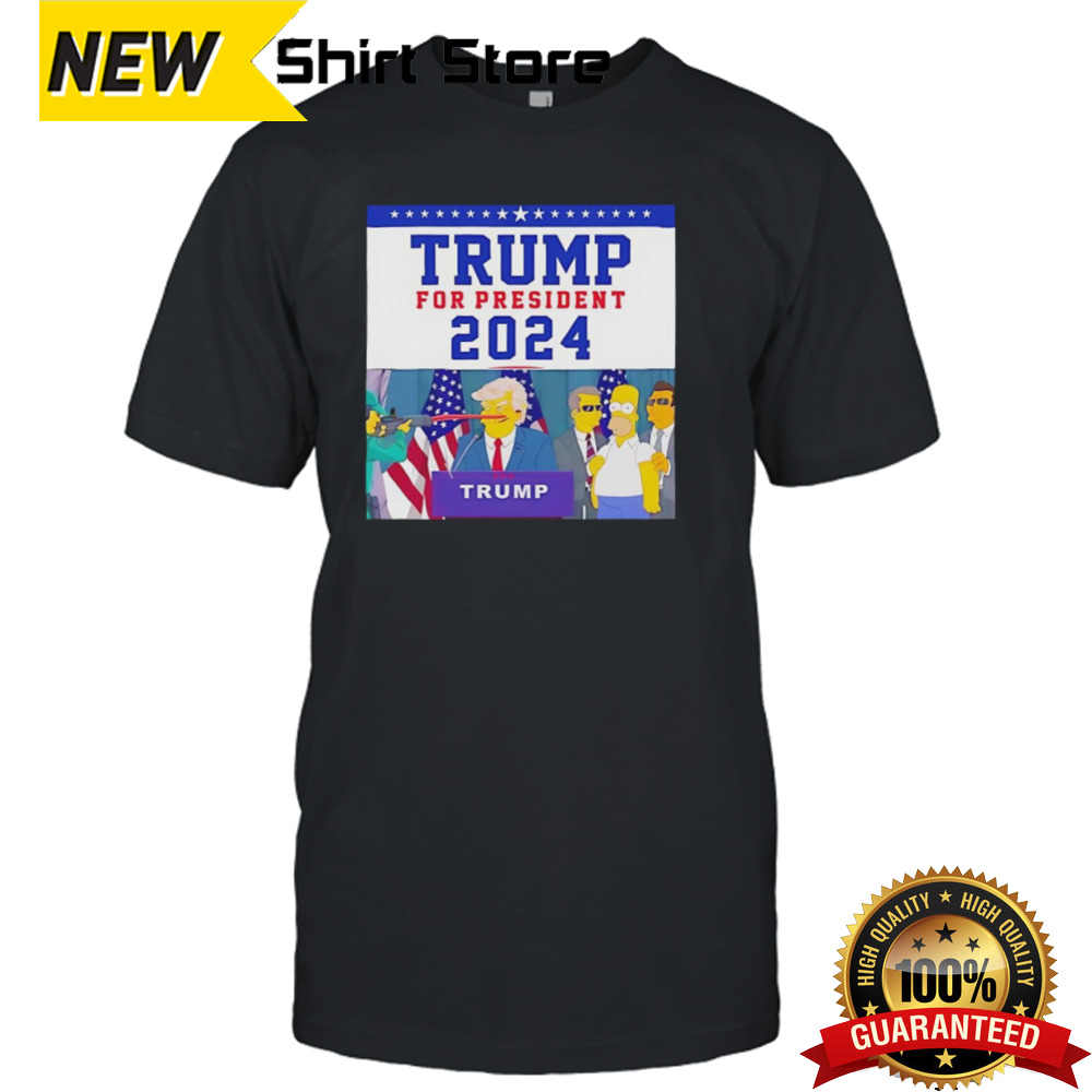 The Simpson Trump For President 2024 Shirt