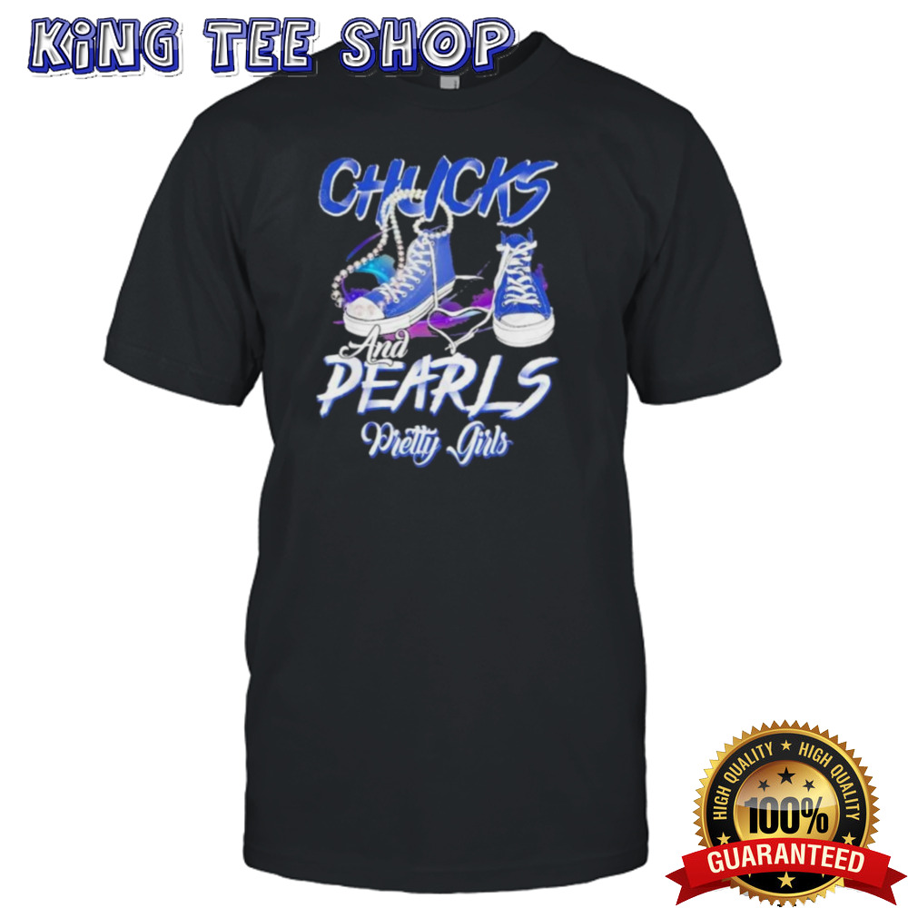 Kamala Harris Chucks and Pearls Pretty Girls T-Shirt