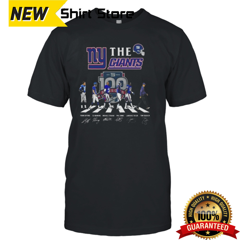 The New York Giants American Football Team NFL Abbey Road Signatures T-shirt