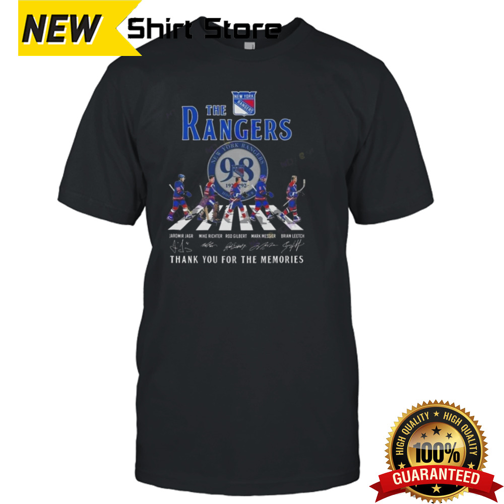 The New York Rangers 98 Years Thank You For The Memories Abbey Road Signatures T-shirt