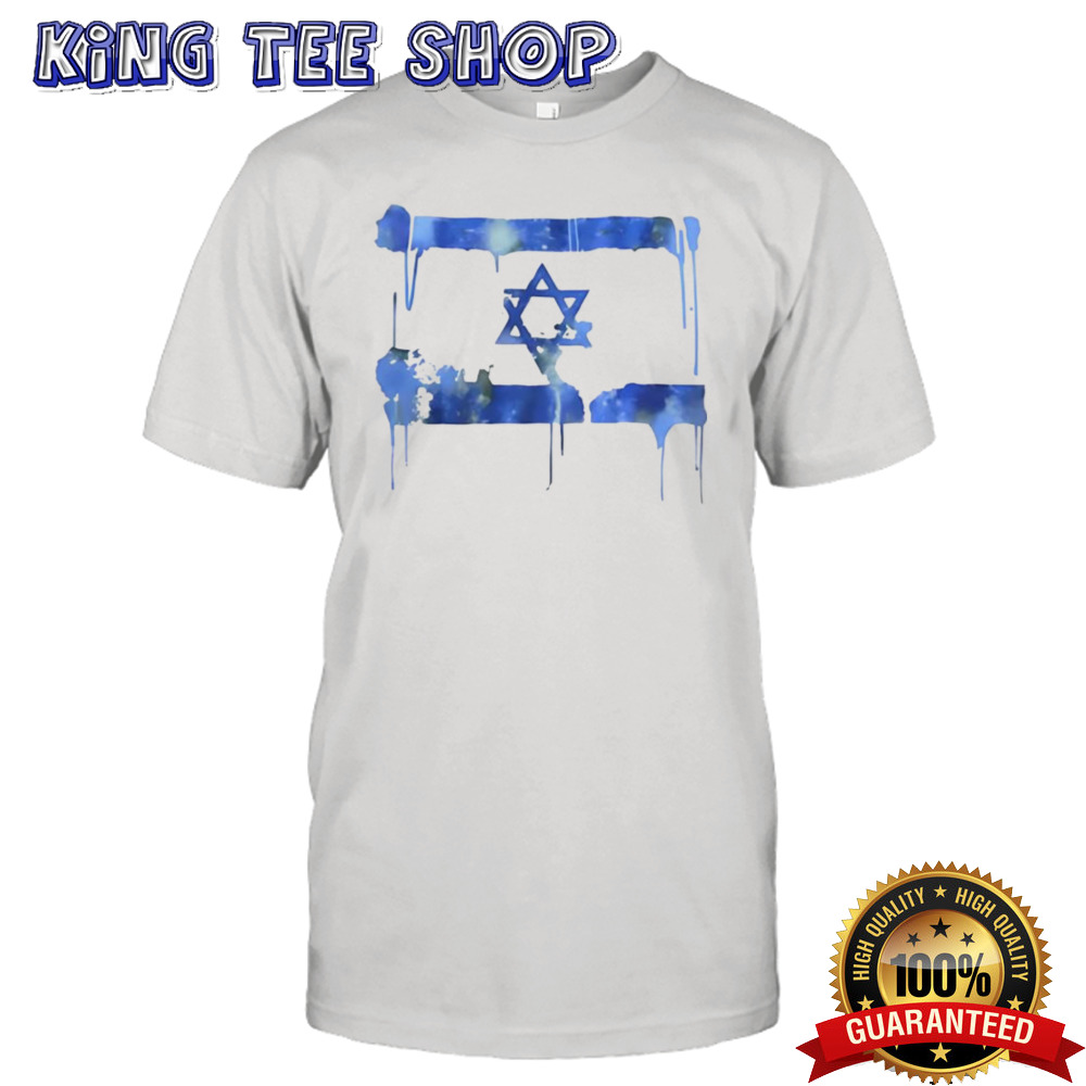 Marina Medvin Distressed Israeli Flag Shirt