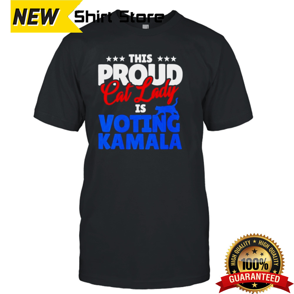 Kamala Harris This Proud Cat Lady Is Voting Kamala President Shirt