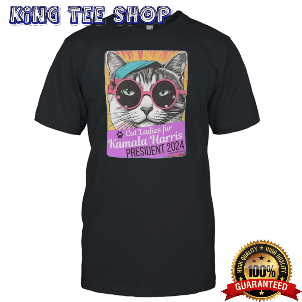 Cat Ladies Fur Kamala Harris President 2024 T-shirt