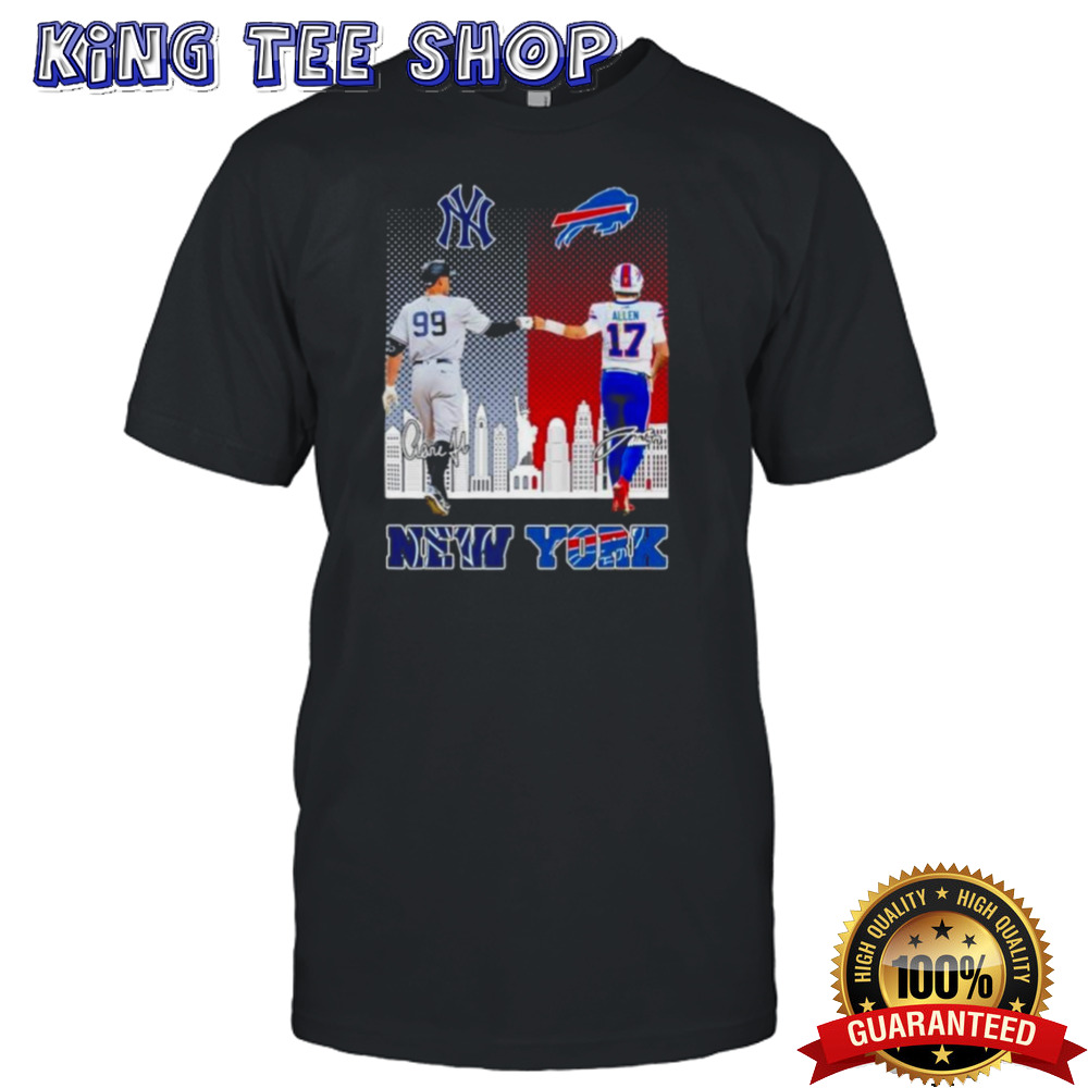 Aaron Judge And Josh Allen New York Sports Teams 2025 Shirt